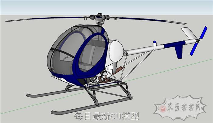 直升飞机SU模型