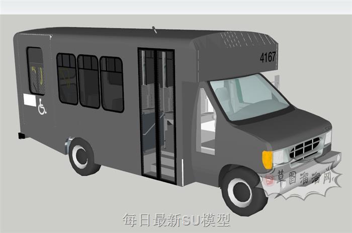 客车汽车SU模型