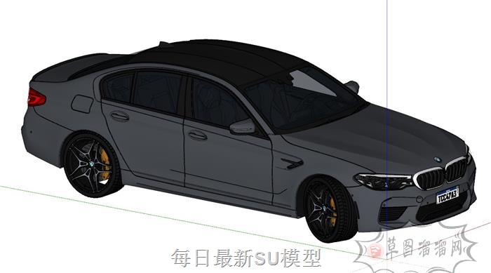 宝马汽车轿车SU模型