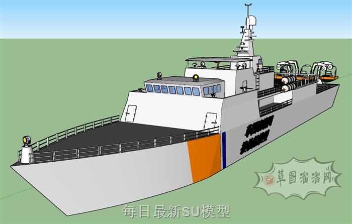 船搜救船SU模型