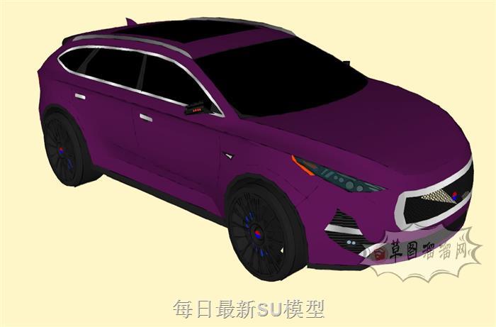 SUV汽车SU模型