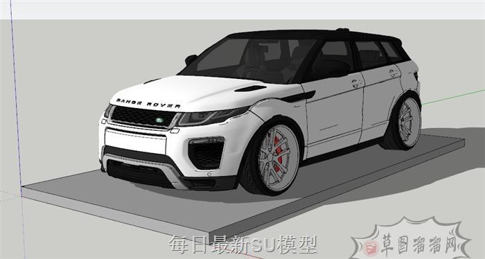 路虎SUV汽车SU模型