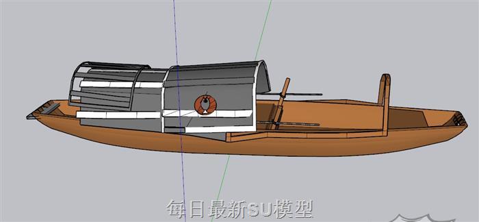 小船小舟划船SU模型