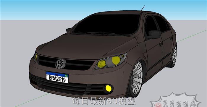 大众宝来汽车SU模型