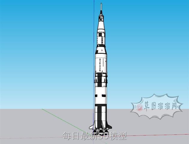 运载火箭航天SU模型