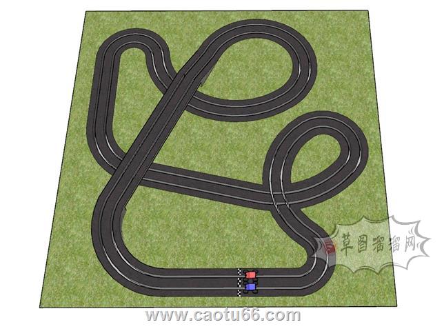 汽车赛道SU模型