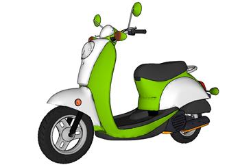 电动车摩托SU模型