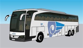 旅游车长途客车SU模型