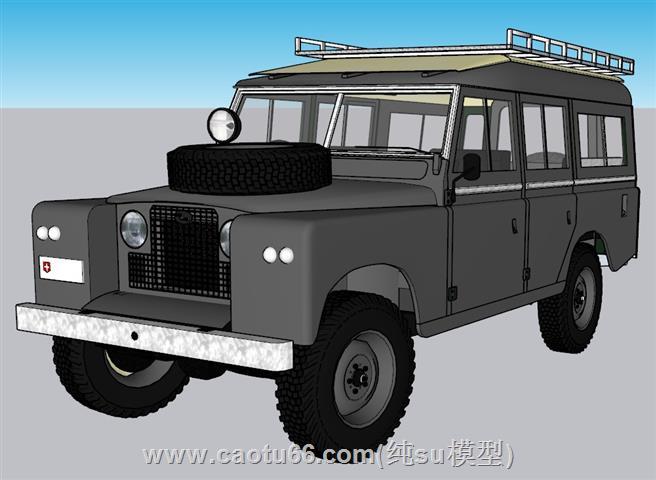 军车吉普车汽车SU模型