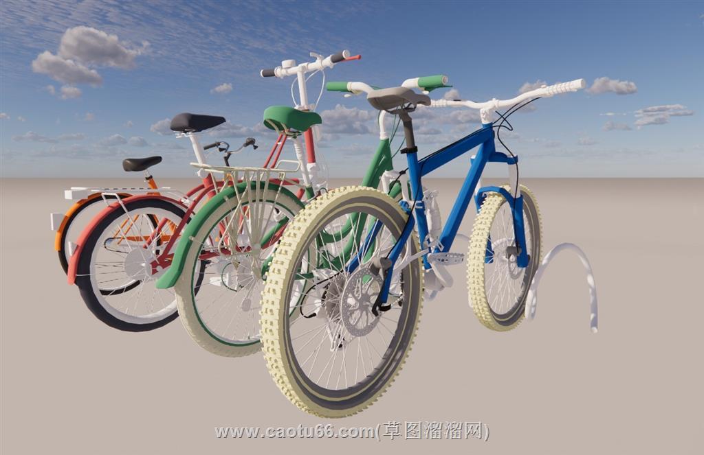 自行车单车SU模型