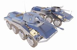 步战车武器SU模型