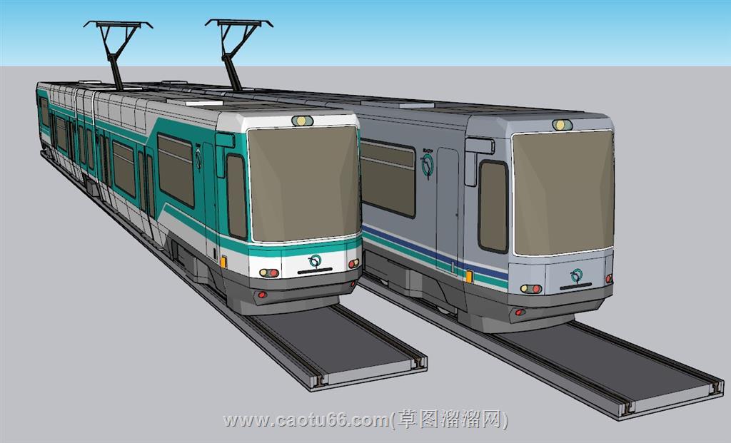 电车列车火车SU模型