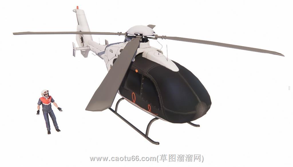 直升机飞行员SU模型
