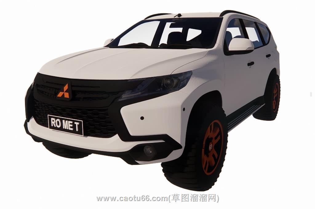 三菱SUV汽车SU模型