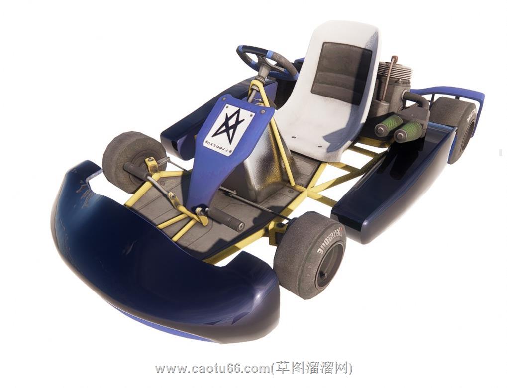 儿童卡丁车SU模型
