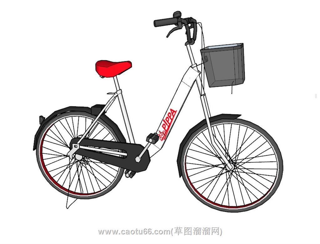 自行车单车SU模型