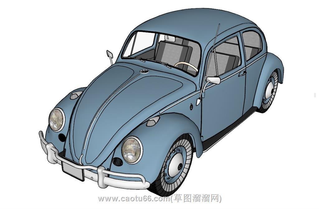老爷车甲壳虫SU模型