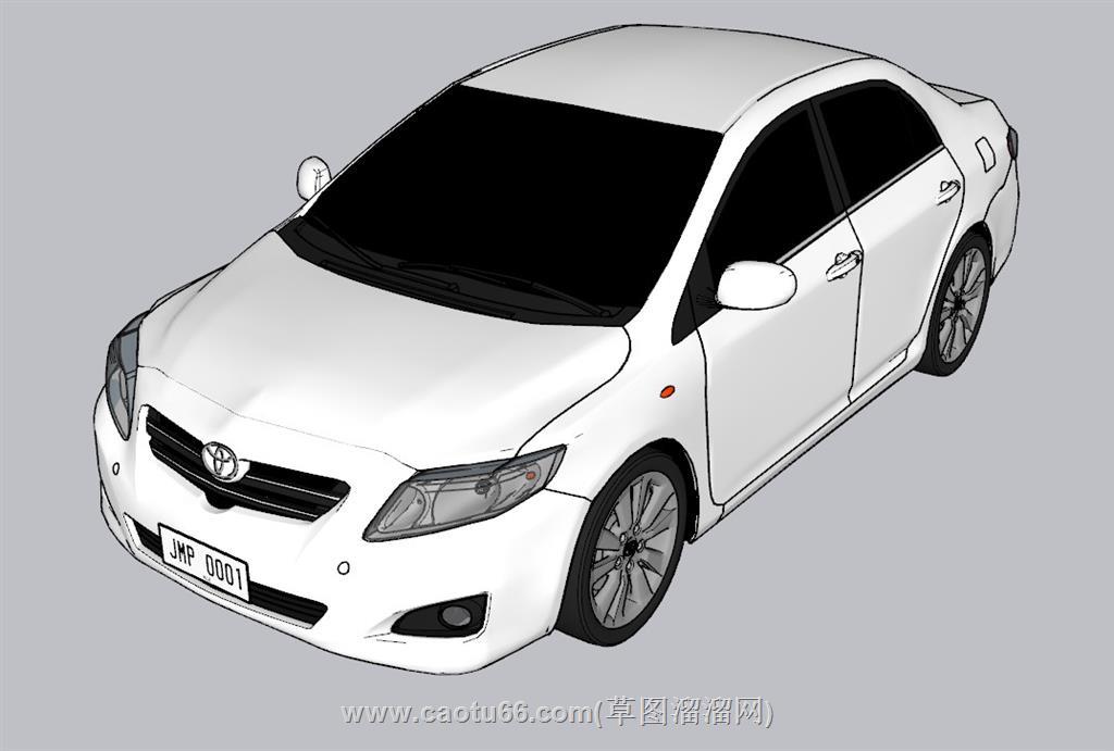 汽车轿车SU模型