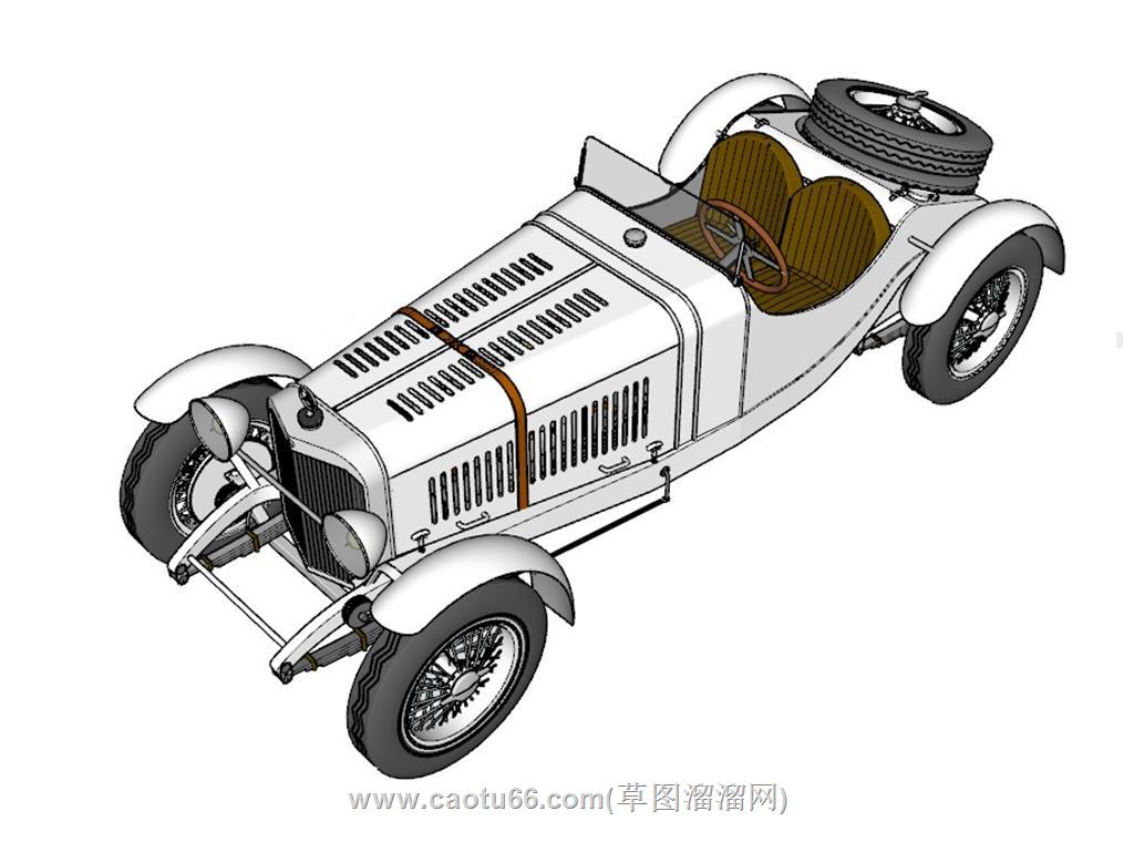 老爷车汽车SU模型
