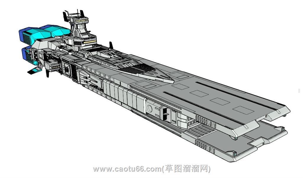未来战舰SU模型