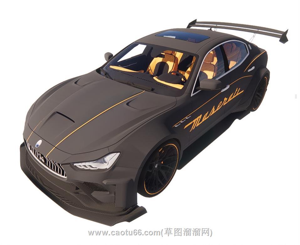 玛莎拉蒂跑车SU模型