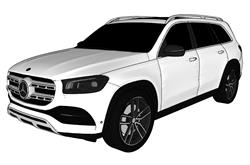 奔驰GLS350越野车SU模型