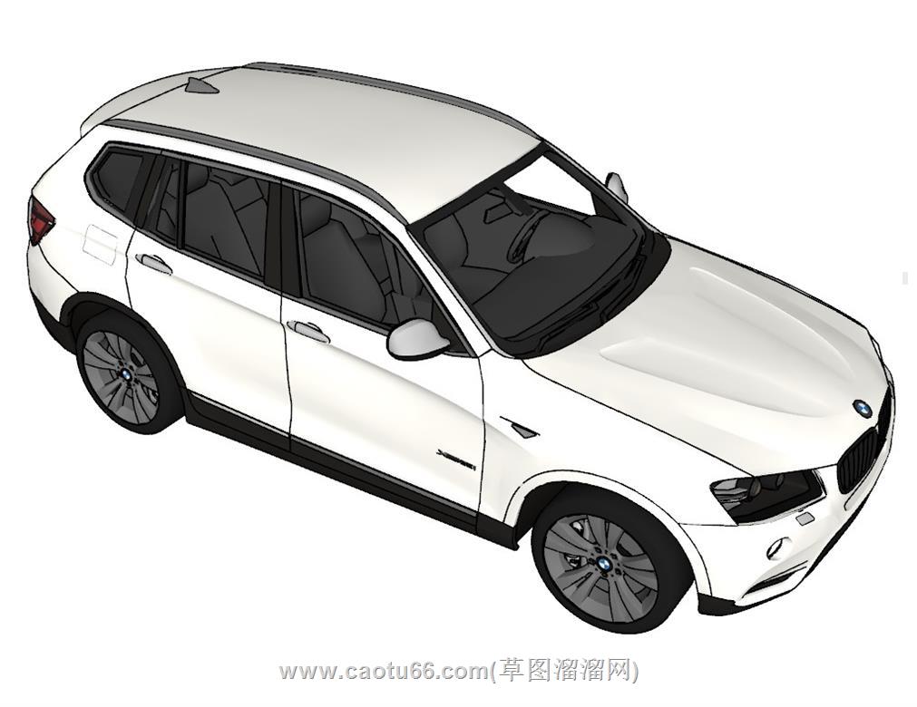 宝马X3汽车SU模型