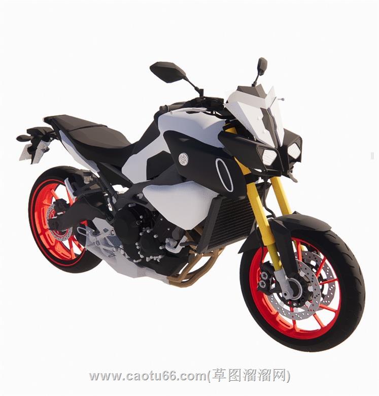 摩托车SU模型