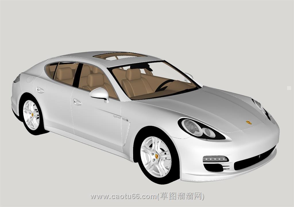 豪车汽车保时捷SU模型