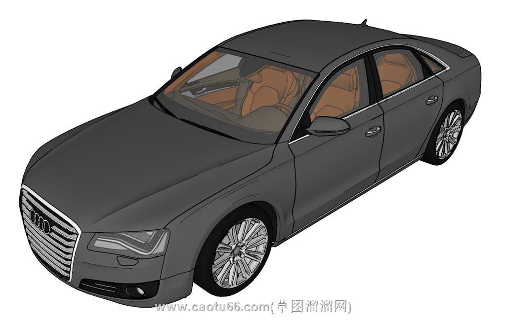 奥迪A8汽车SU模型