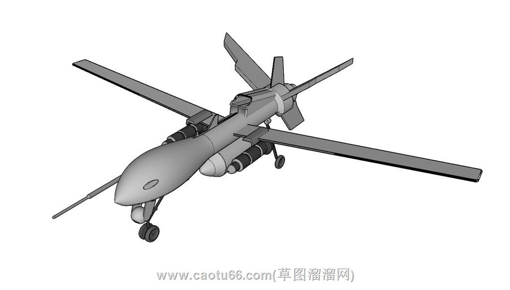 无人机飞机SU模型