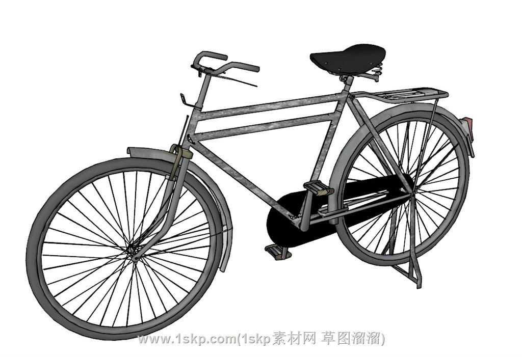 单车自行车SU模型
