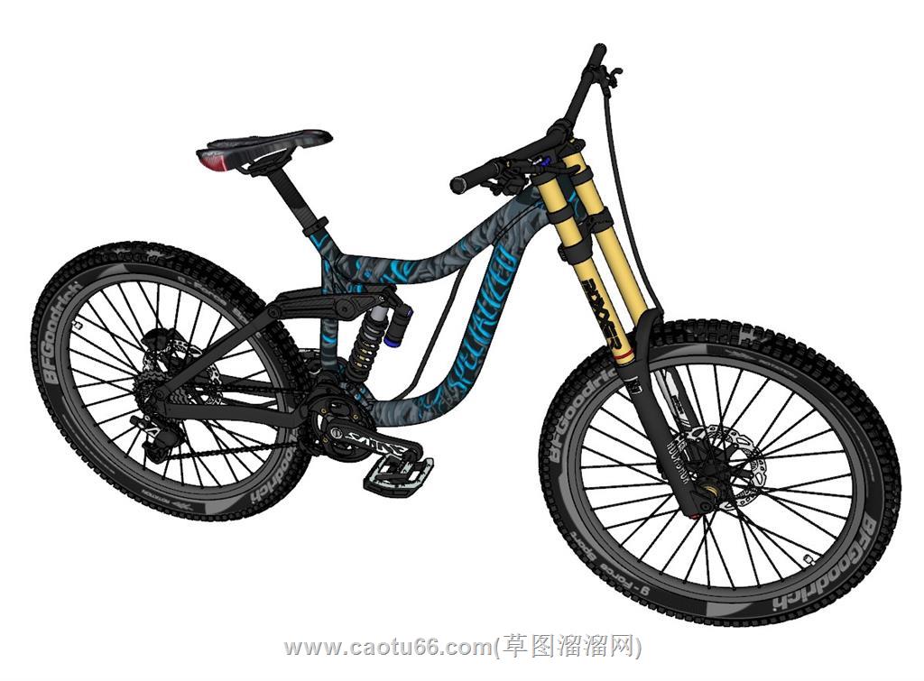 自行车单车SU模型