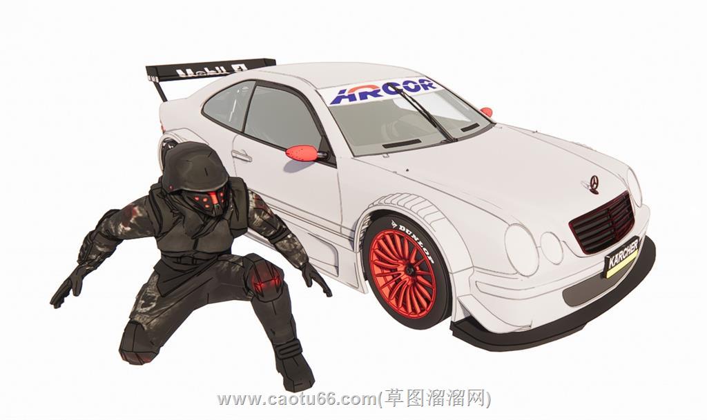赛车跑车SU模型