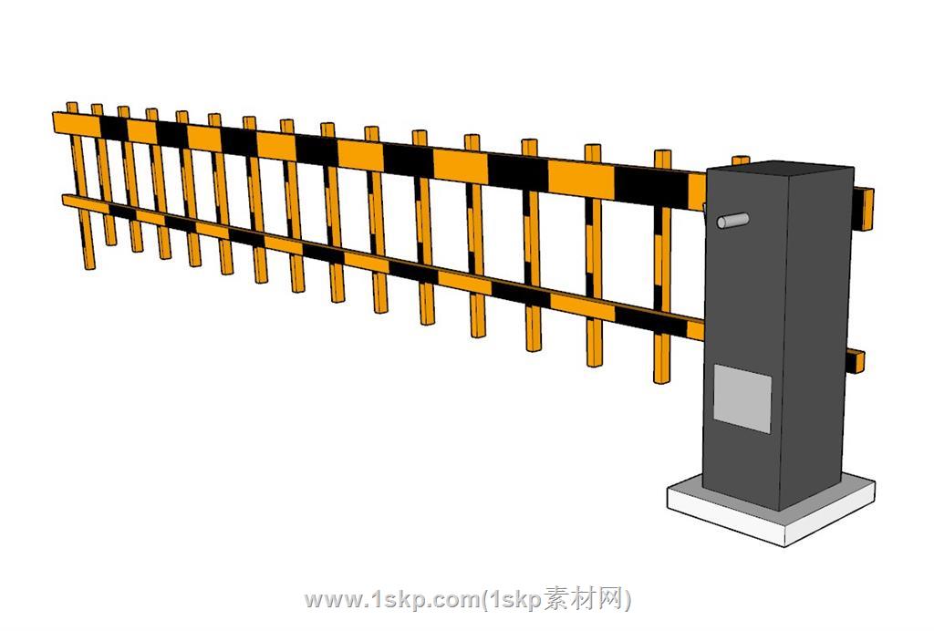 道闸SU模型