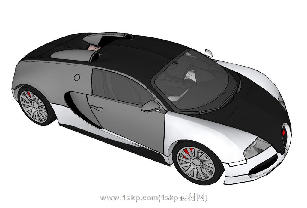 布加迪跑车汽车SU模型