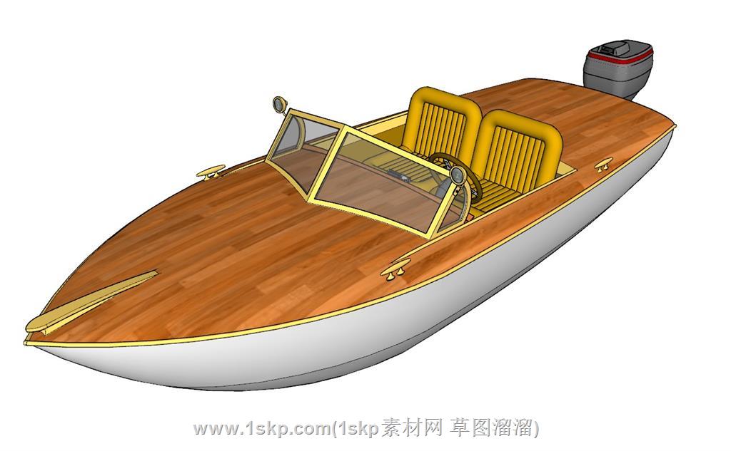 快船快艇SU模型