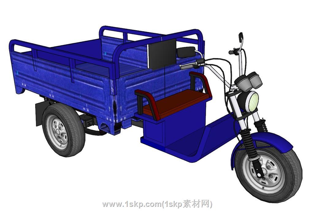电动三轮车SU模型