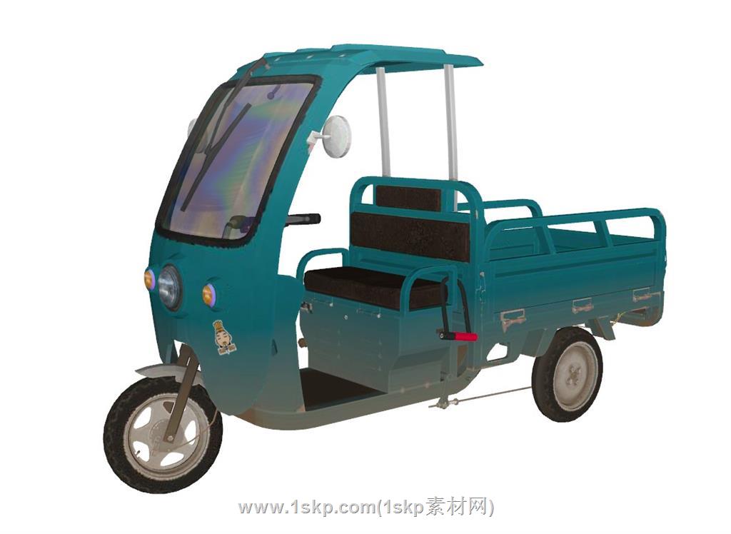 电动三轮车SU模型