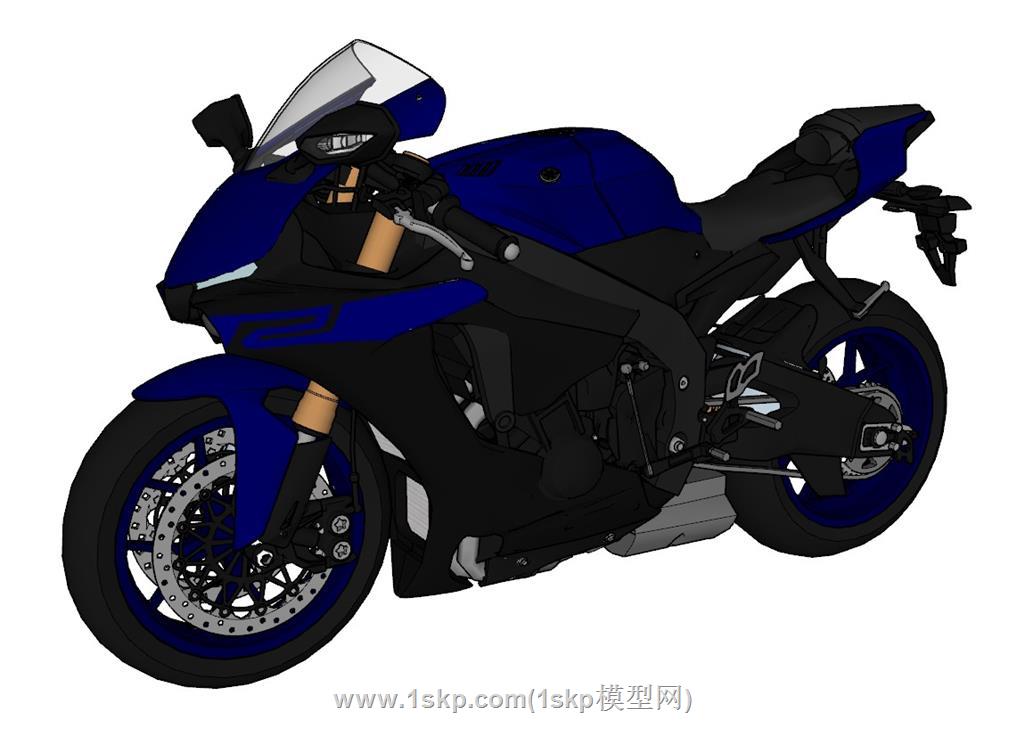摩托车SU模型