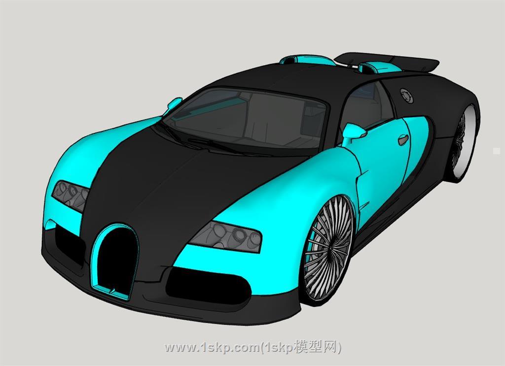 布加迪跑车SU模型