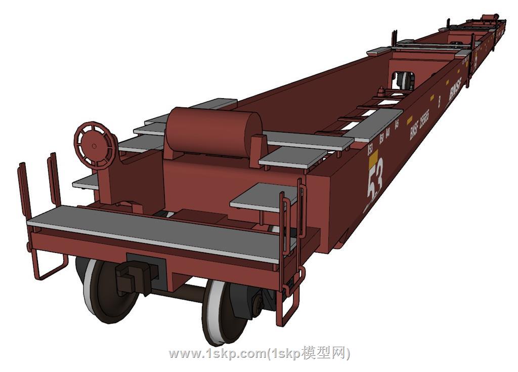 铁路运输集装箱SU模型