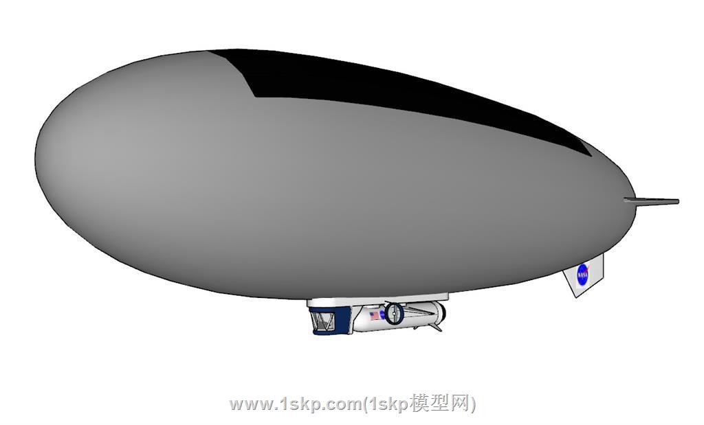 热气飞艇SU模型