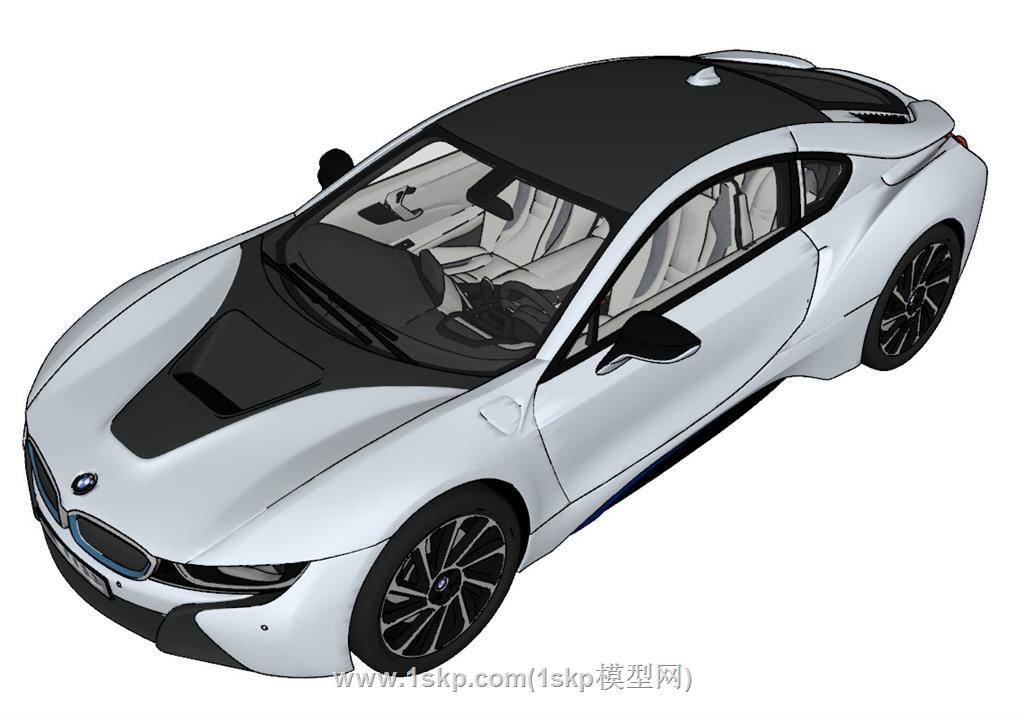 宝马跑车SU模型