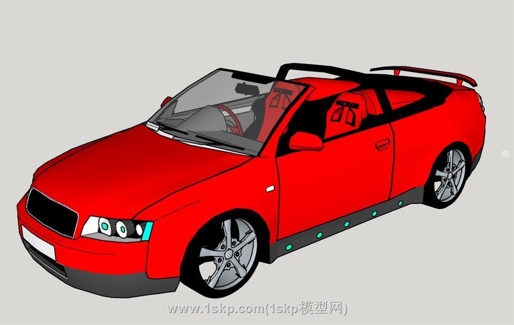 奥迪A4敞篷SU模型