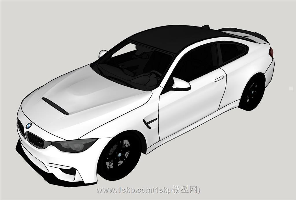 宝马车汽车SU模型