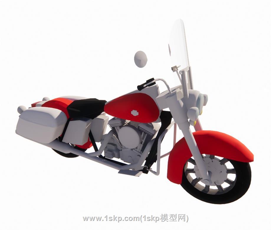 摩托车SU模型