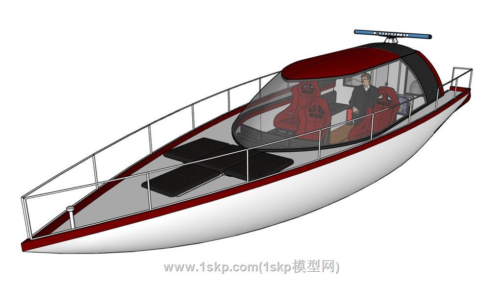 游船快艇SU模型