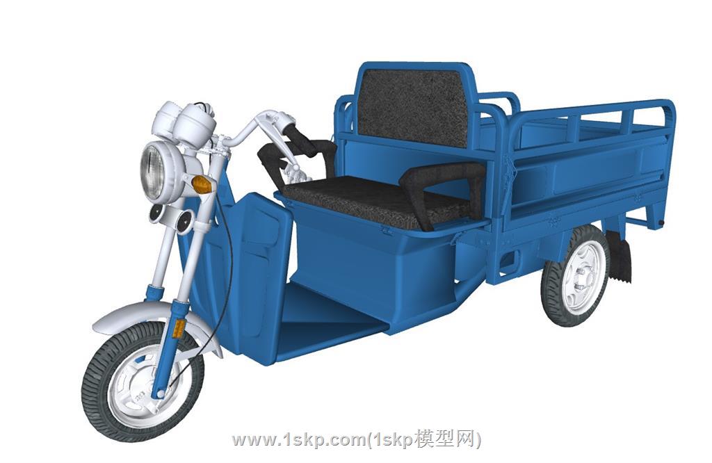 三轮车SU模型