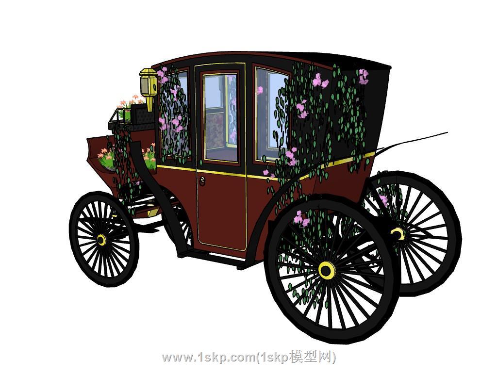 马车SU模型